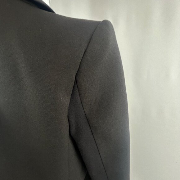 BCBGMAXAZRIA Minimalist Black Open-Front Blazer – Women's Small S - Picture 7 of 12